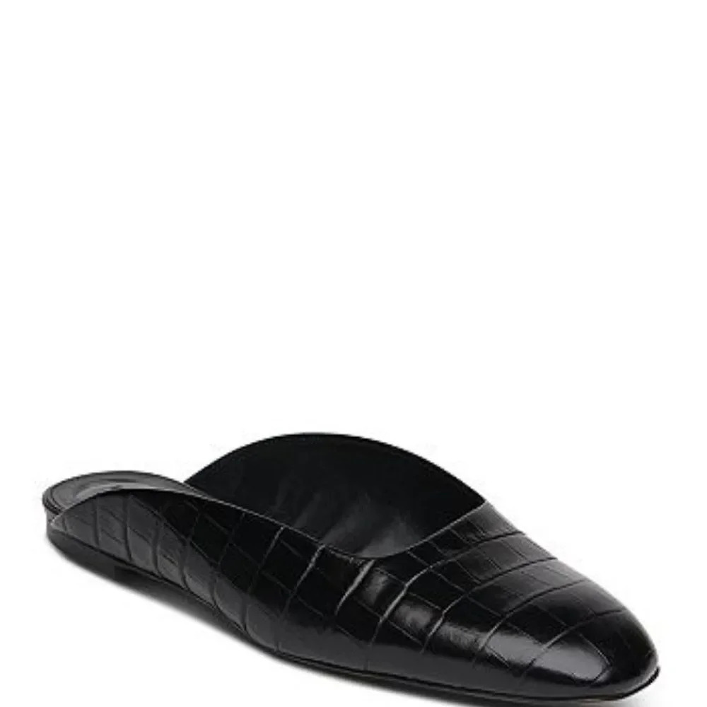 Whistles Women's Netley Croc-Embossed Leather Mule‎